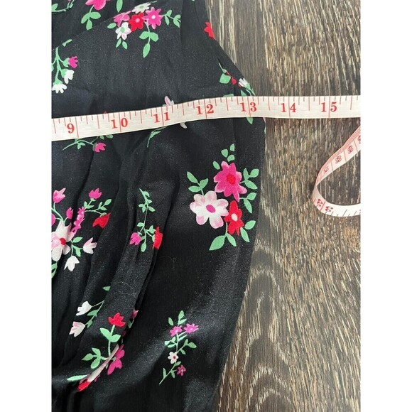 Abercrombie Kids Floral Jumpsuit Black Size 11 12 Years - Picture 4 of 8